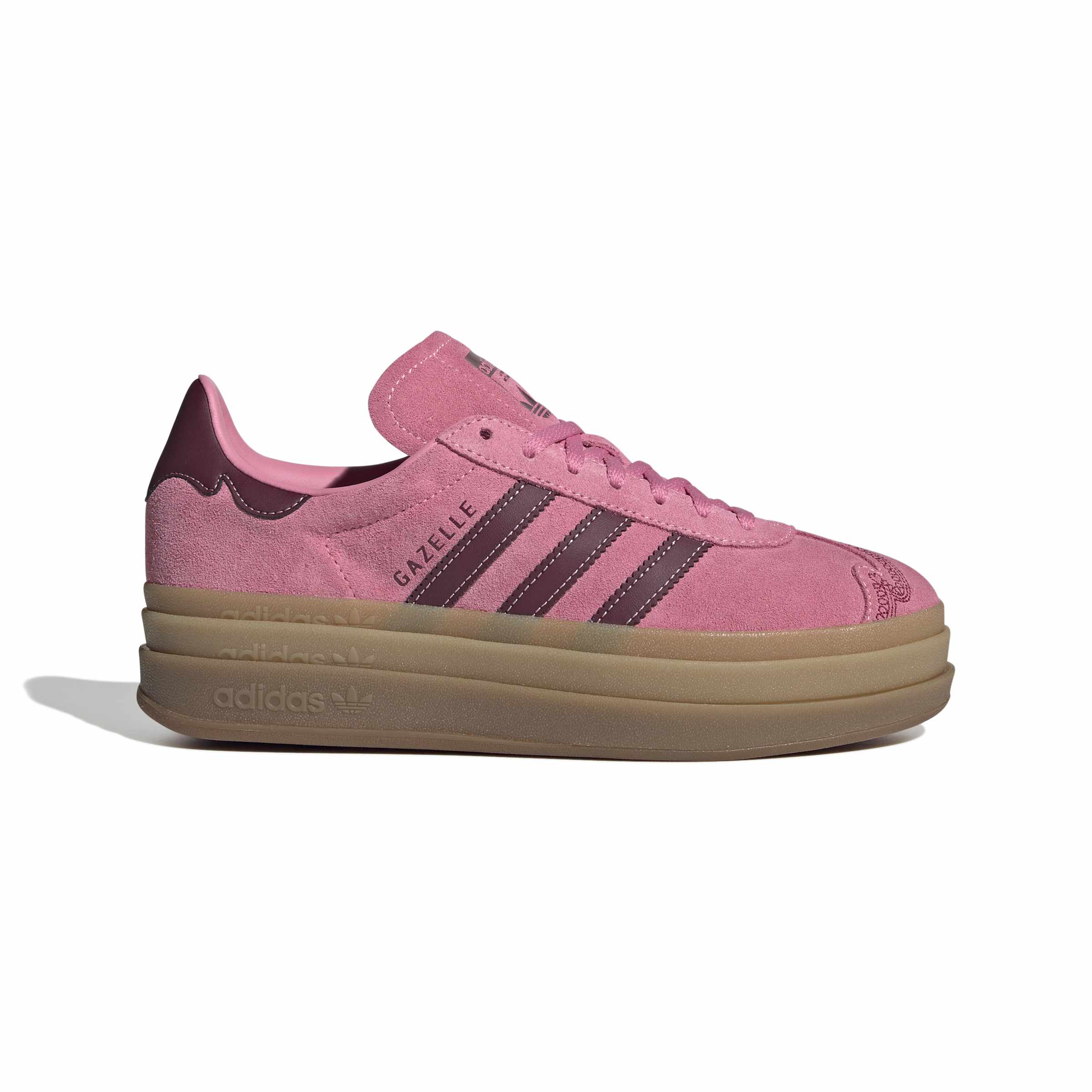 WOMENS ADIDAS GAZELLE BOLD (SHARED/PINK)