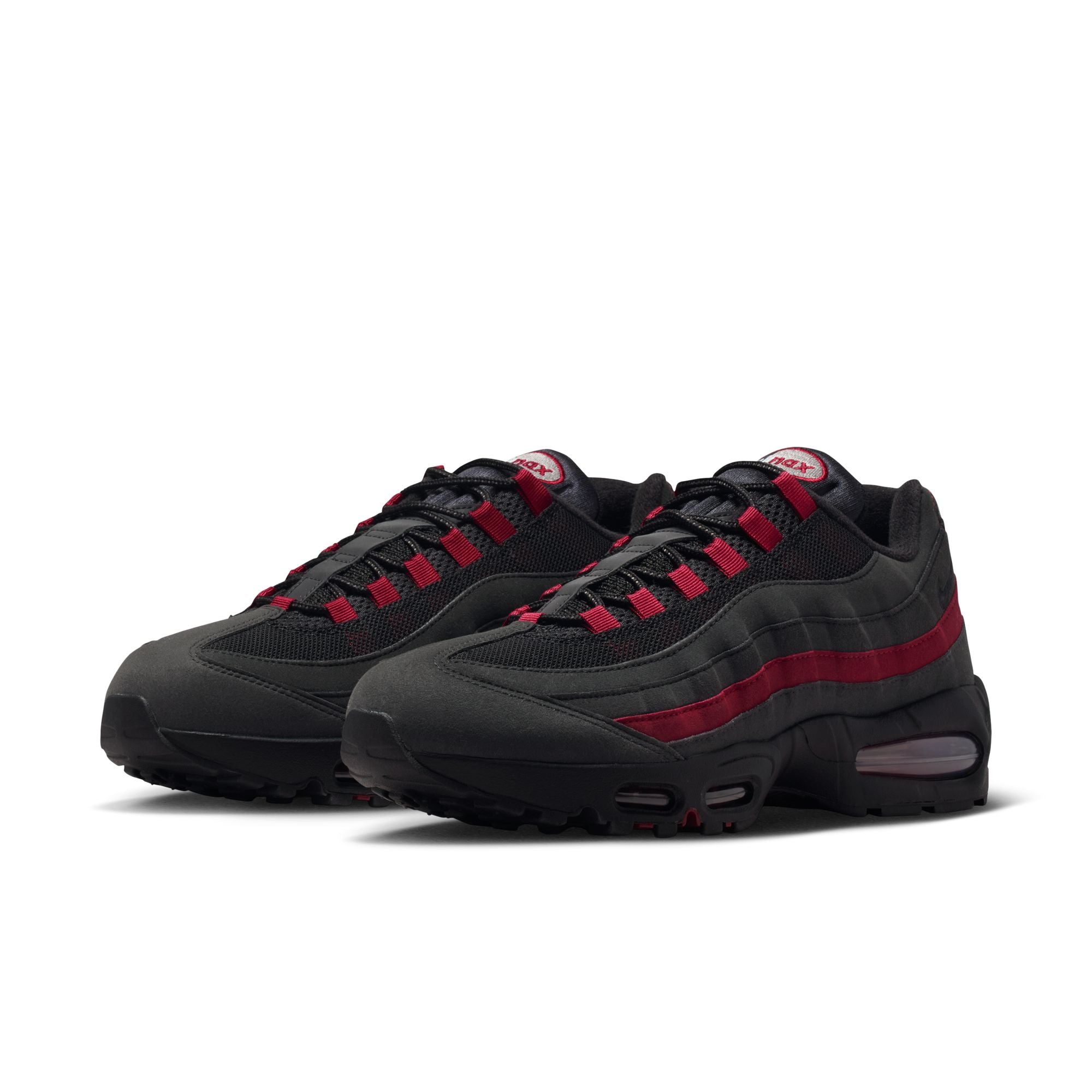 MENS NIKE AIR MAX 95 BIG BUBBLE (BLACK/TEAM CRIMSON/WOLF GREY)