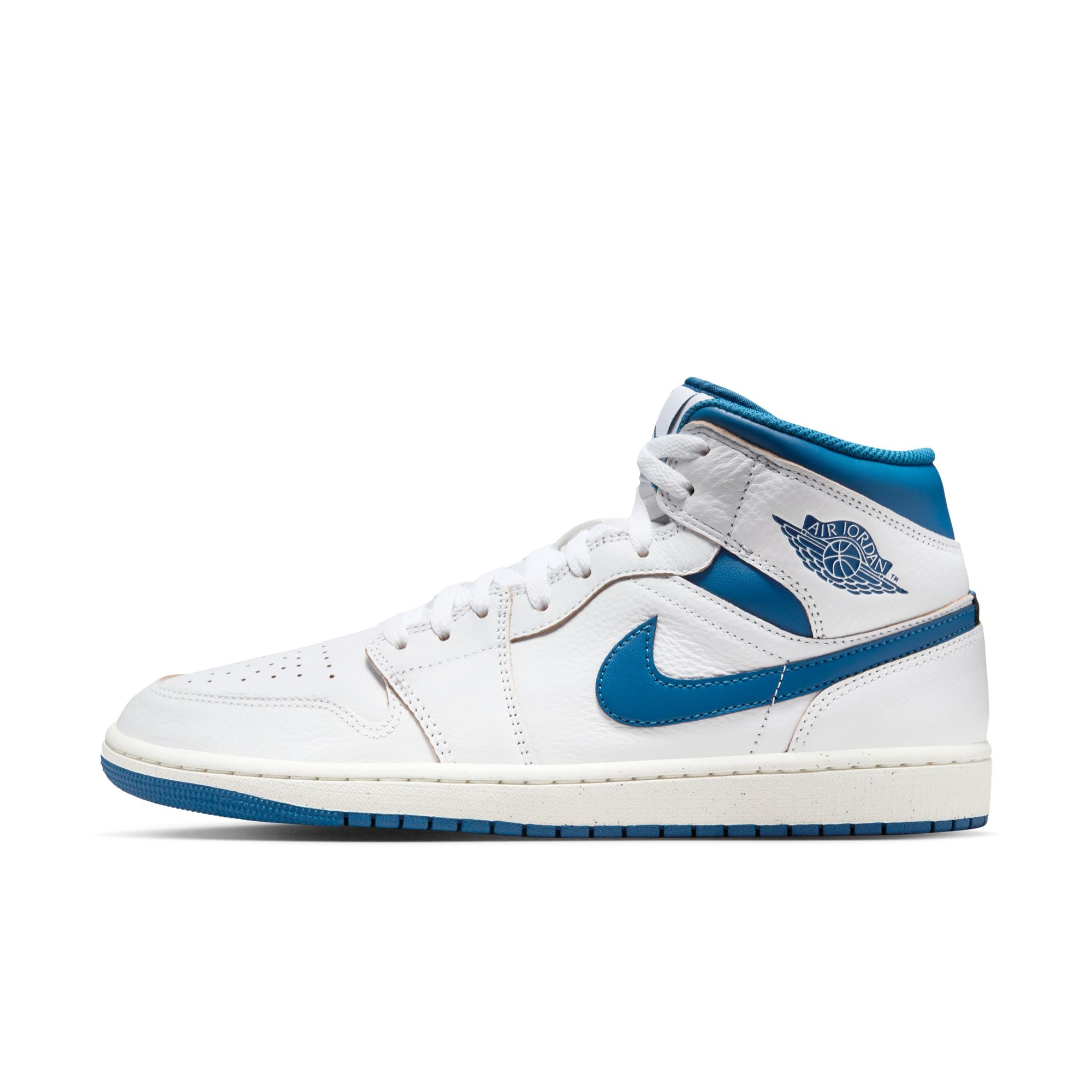 MENS AIR JORDAN 1 MID SE (INDUSTRIAL BLUE)