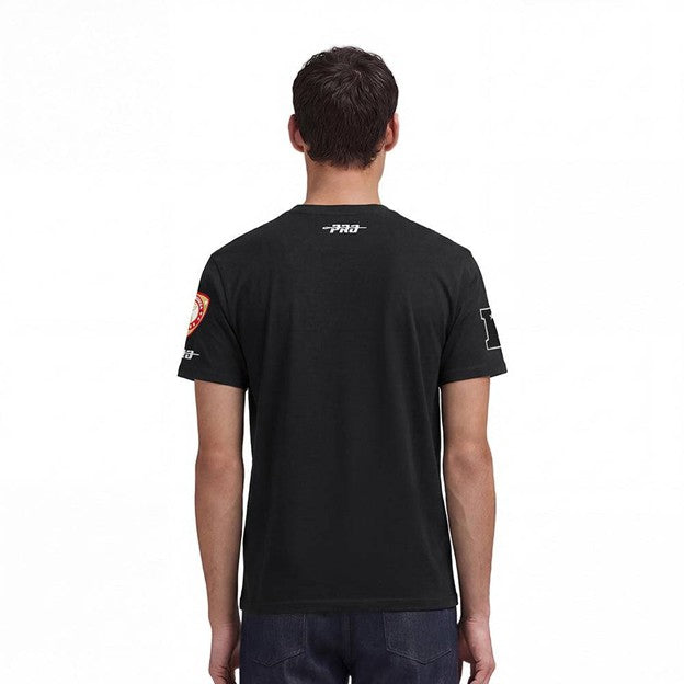 MENS PRO STANDARD AN FRANCISCO 49ERS LETTERMAN S/S TEE (BLACK)