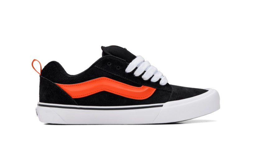 MENS KNU SKOOL POP SIDESTRIPE (BLACK/ORANGE)