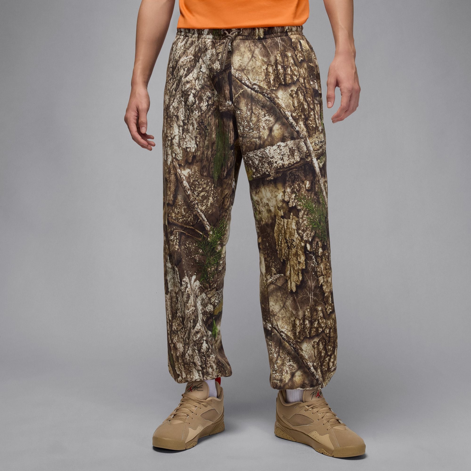 MENS JORDAN BROOKLYN FLEECE REALTREE PANT (MEDIUM OLIVE/SAIL)