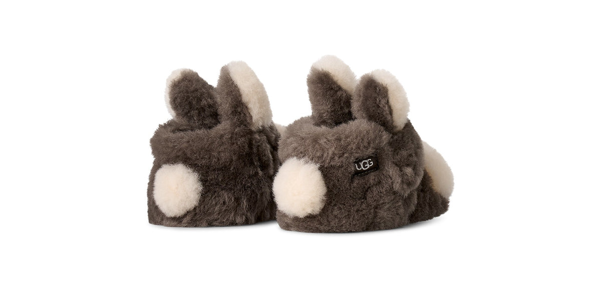 KIDS UGGS BABY HOP SLIPPER (SLATE)