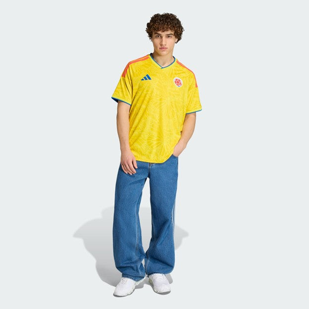 MENS ADIDAS COLOMBIA 26 HOME JERSEY (IMPACT YELLOW)