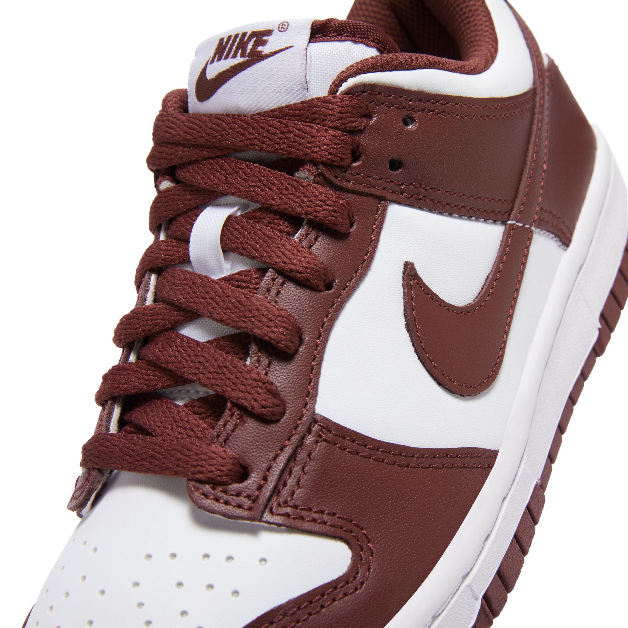 KIDS NIKE DUNK LOW GS (WHITE/REDWOOD/GYM RED)