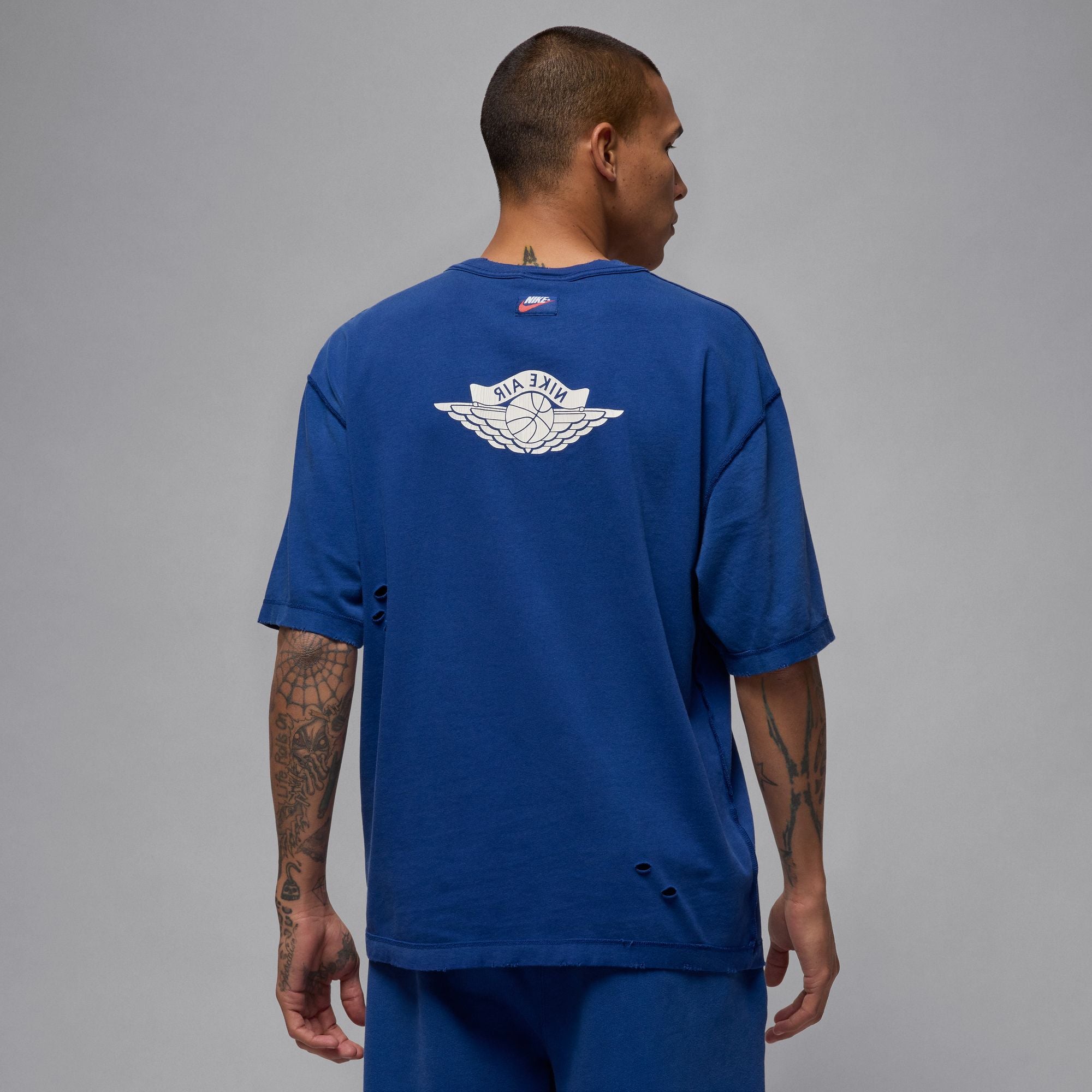 MENS JORDAN RARE AIR WSH 85 SS SHIRT (DEEP ROYAL/SAIL)