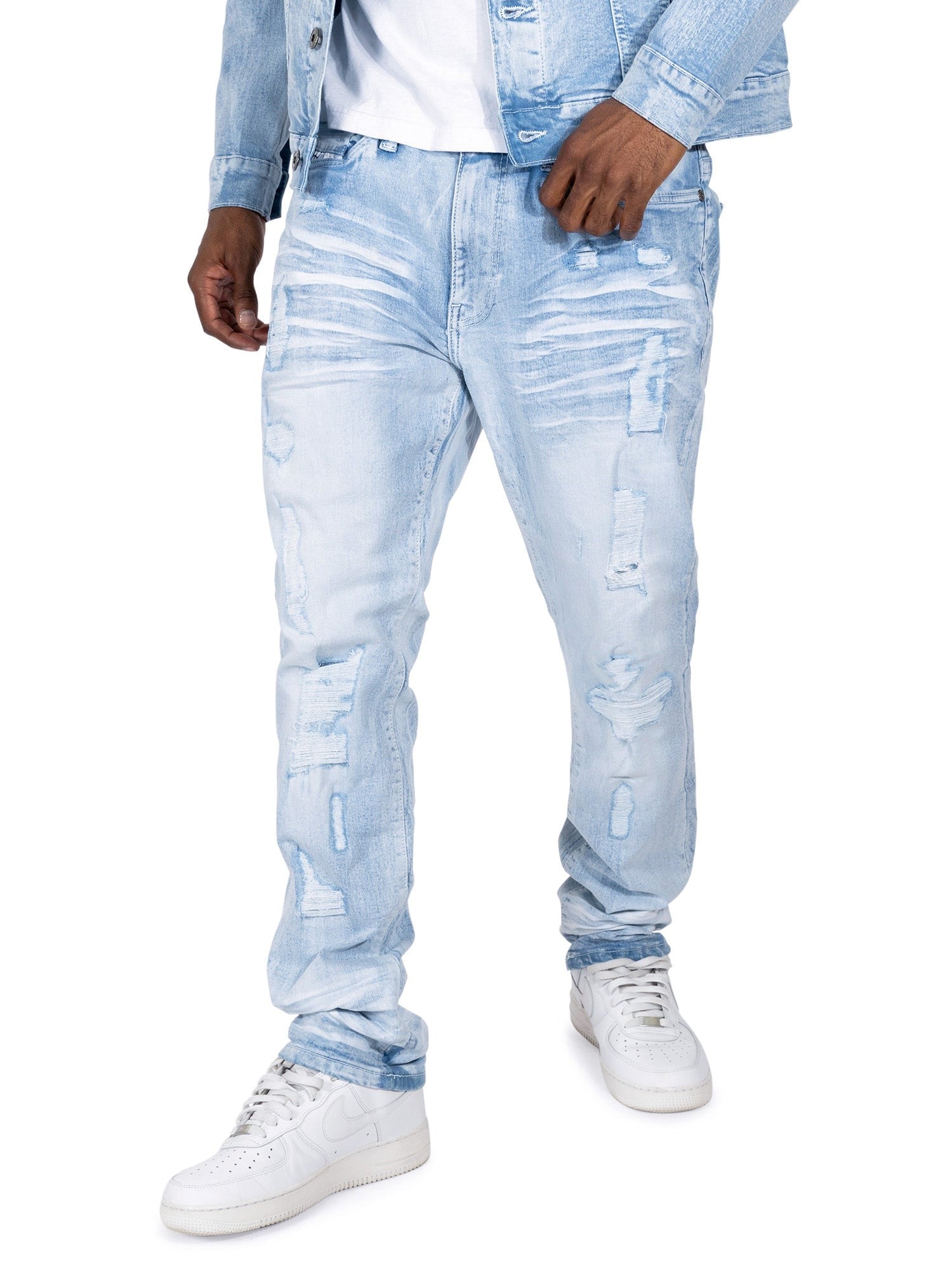 MENS MAKOBI MORELI JEAN (LIGHT WASH)