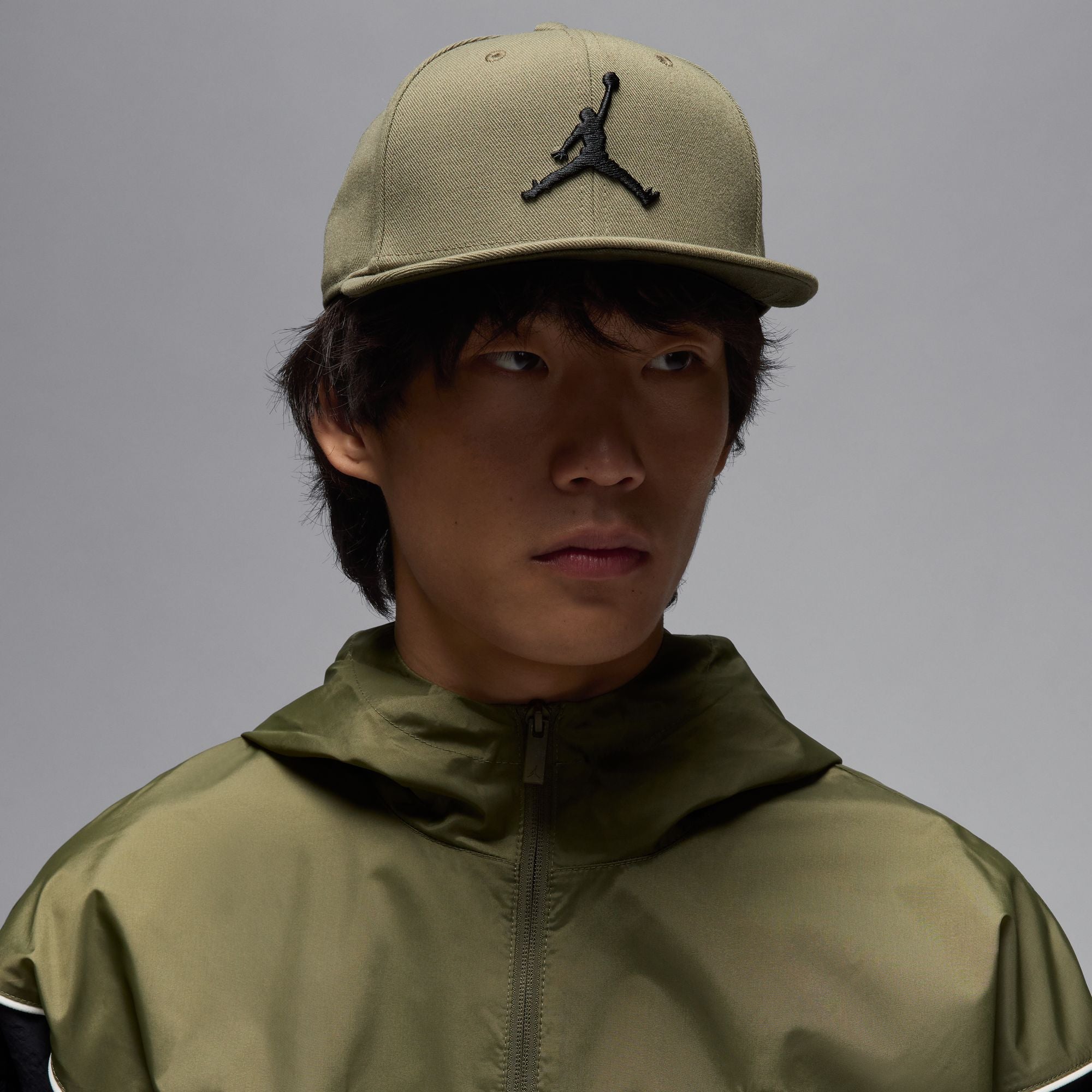 JORDAN JUMPMAN PRO SNAPBACK (MEDIUM OLIVE/CARGO KHAKI/BLACK)