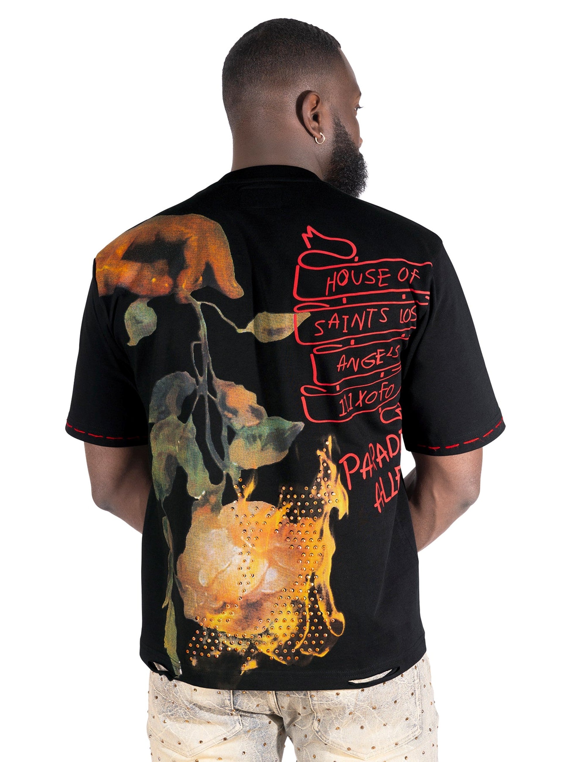 MENS FROST ORIGINALS HOUSE OF SAINTS BOXED T-SHIRT (BLACK)