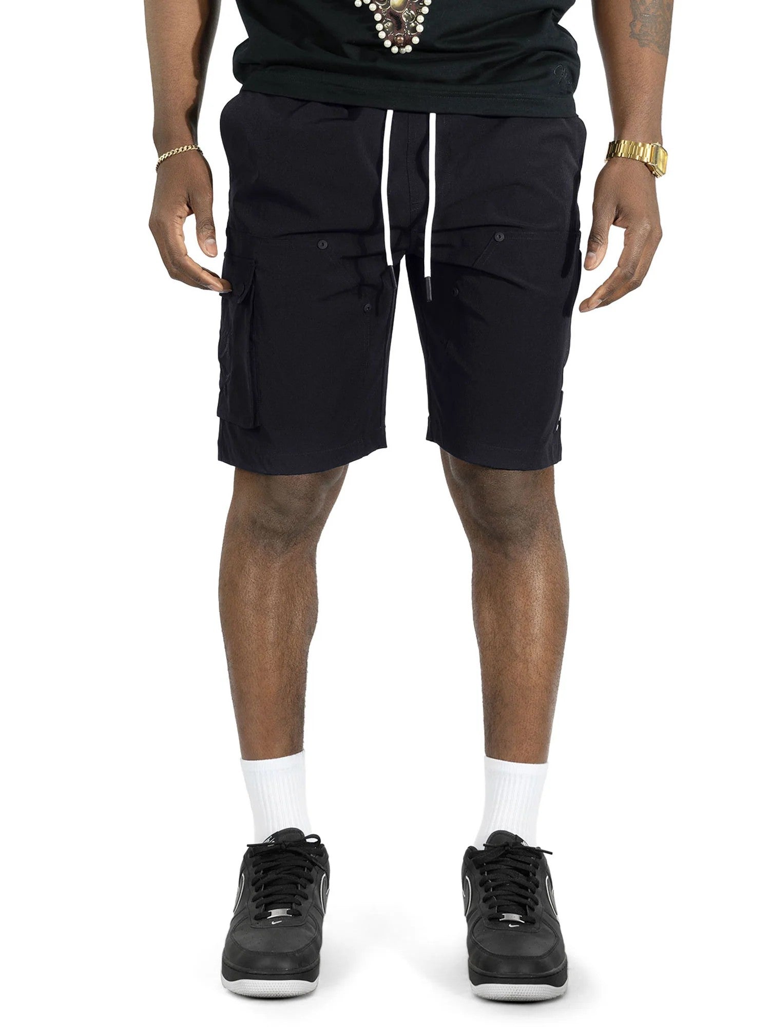MENS MAKOBI ADORNI NYLON SHORT (BLACK)