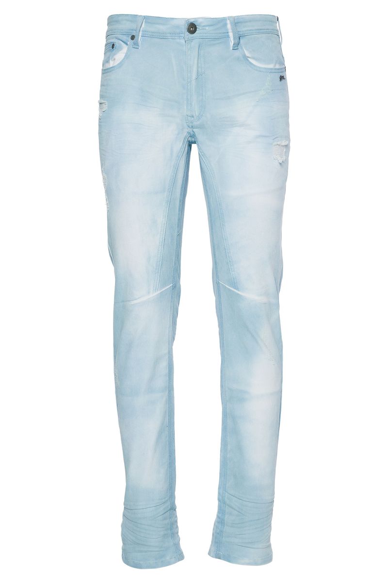 SAMMY | MENS TWILL JEAN WITH SPRAY (SKY BLUE)