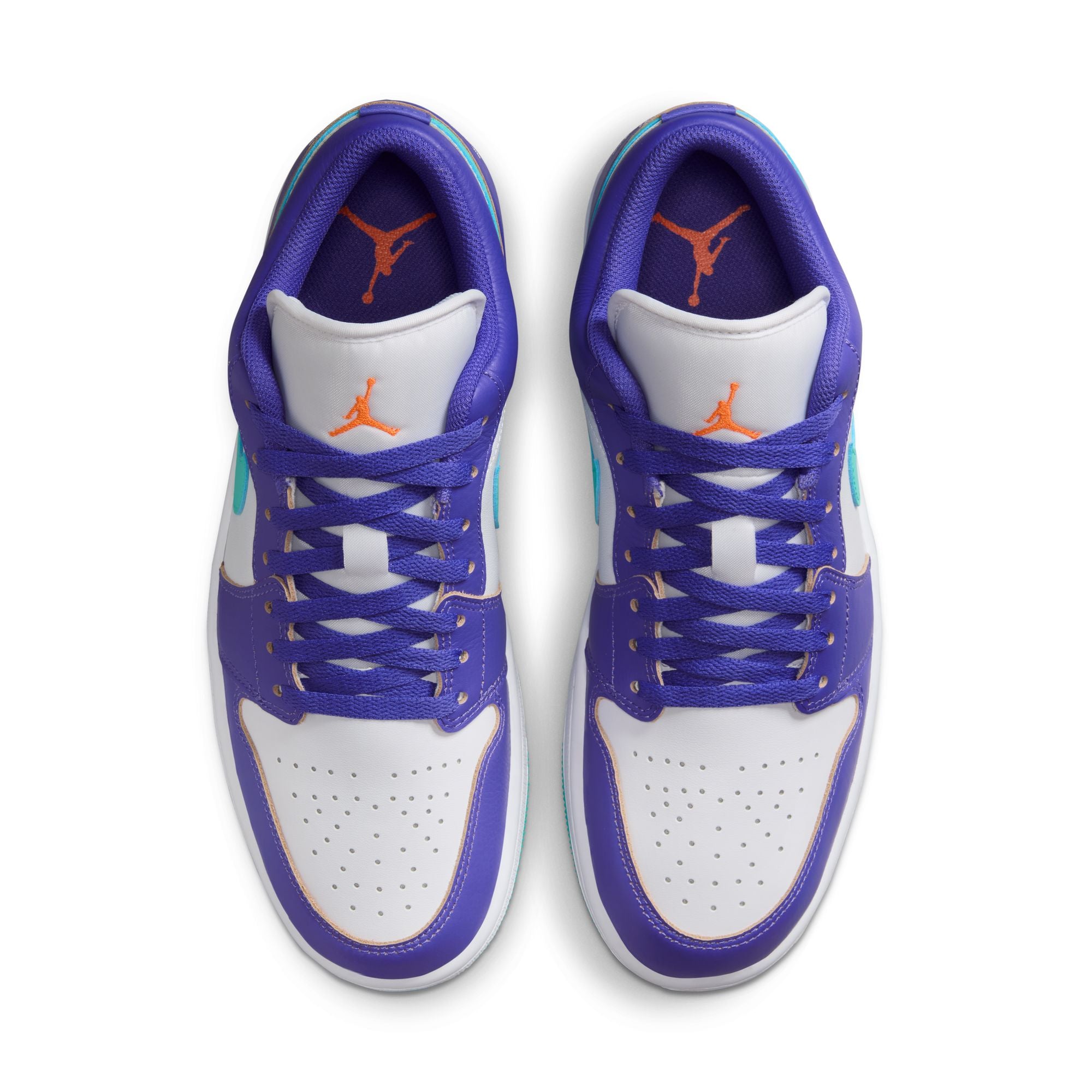 MENS AIR JORDAN 1 LOW SE (PSYCHIC PURPLE/HYPER JADE/WHITE/CONE)