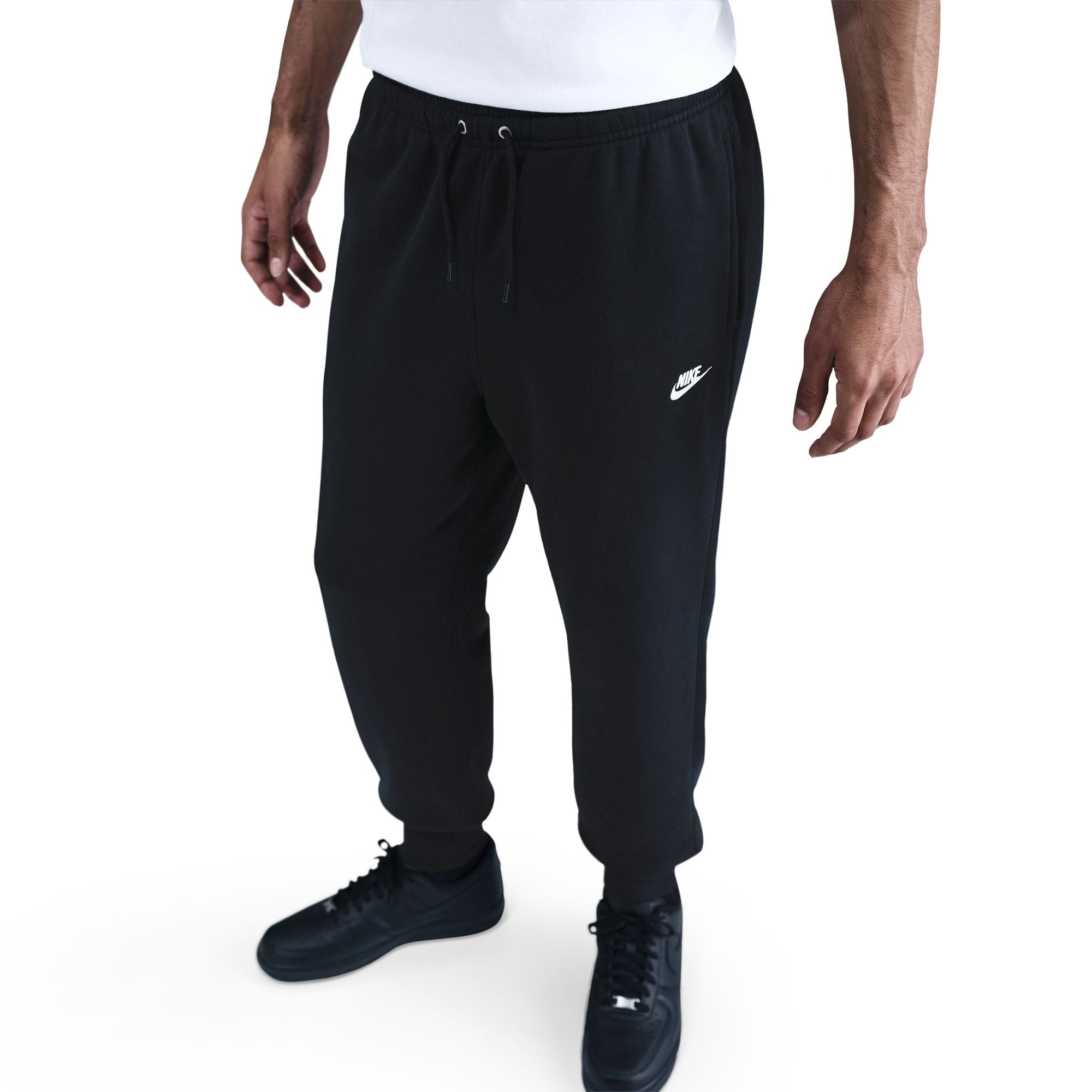 MENS NIKE CLUB JOGGER (BLACK/WHITE)