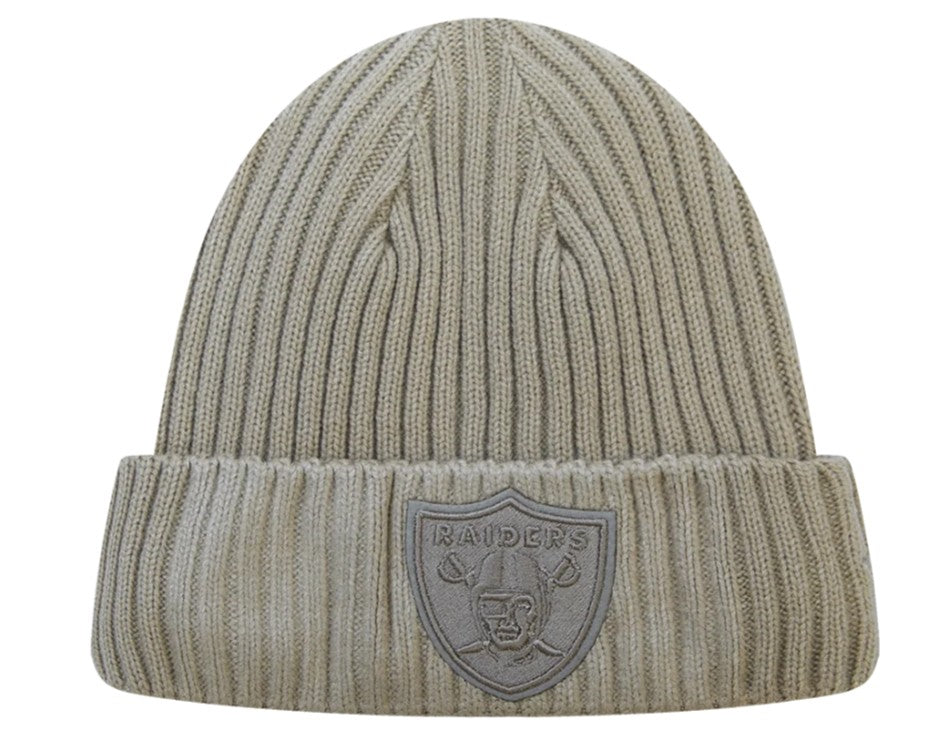 PRO STANDARD LAS VEGAS RAIDERS NEUTRAL BEANIE (TAUPE)