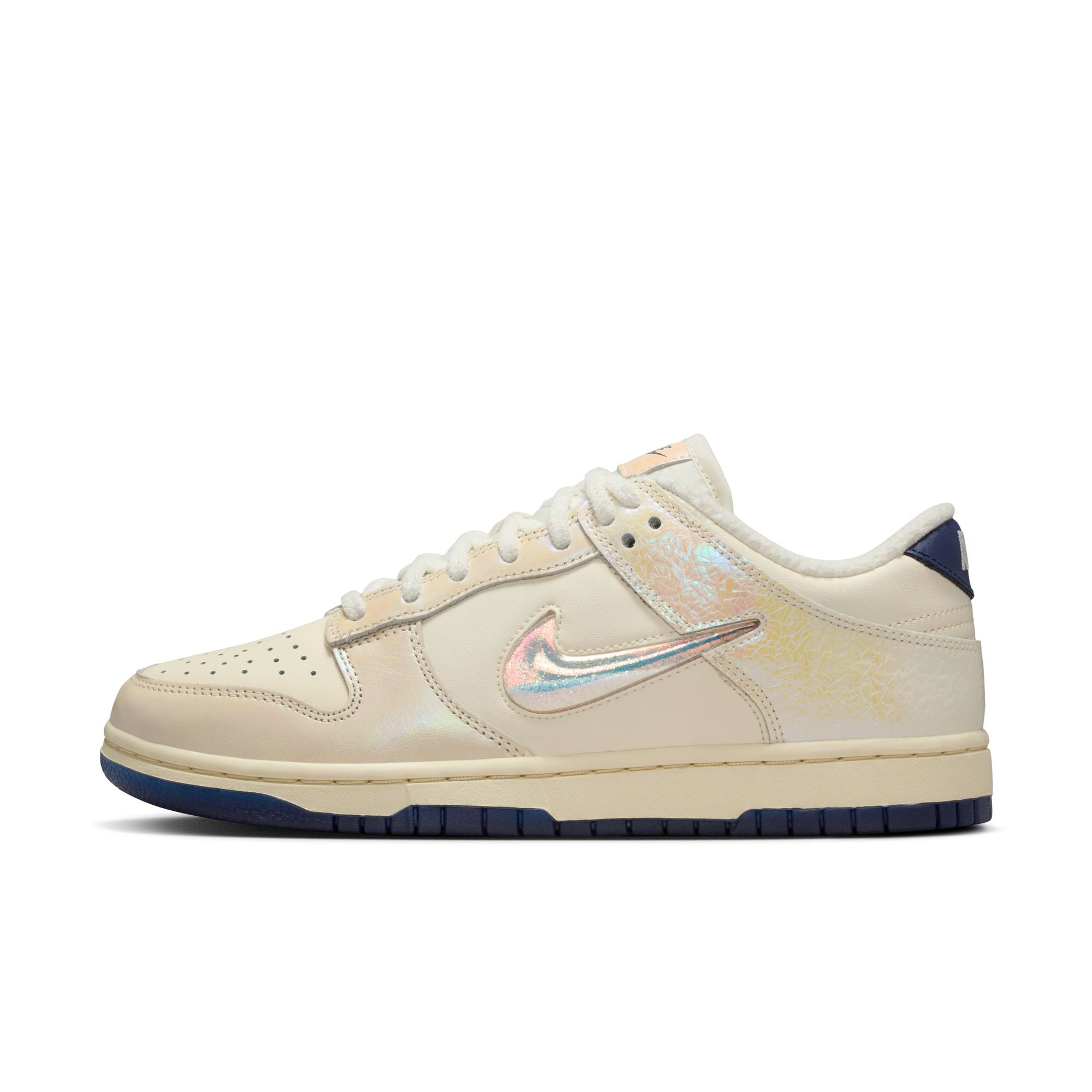 WOMENS NIKE DUNK LOW JEWEL SWOOSH (SOFT PEARL)