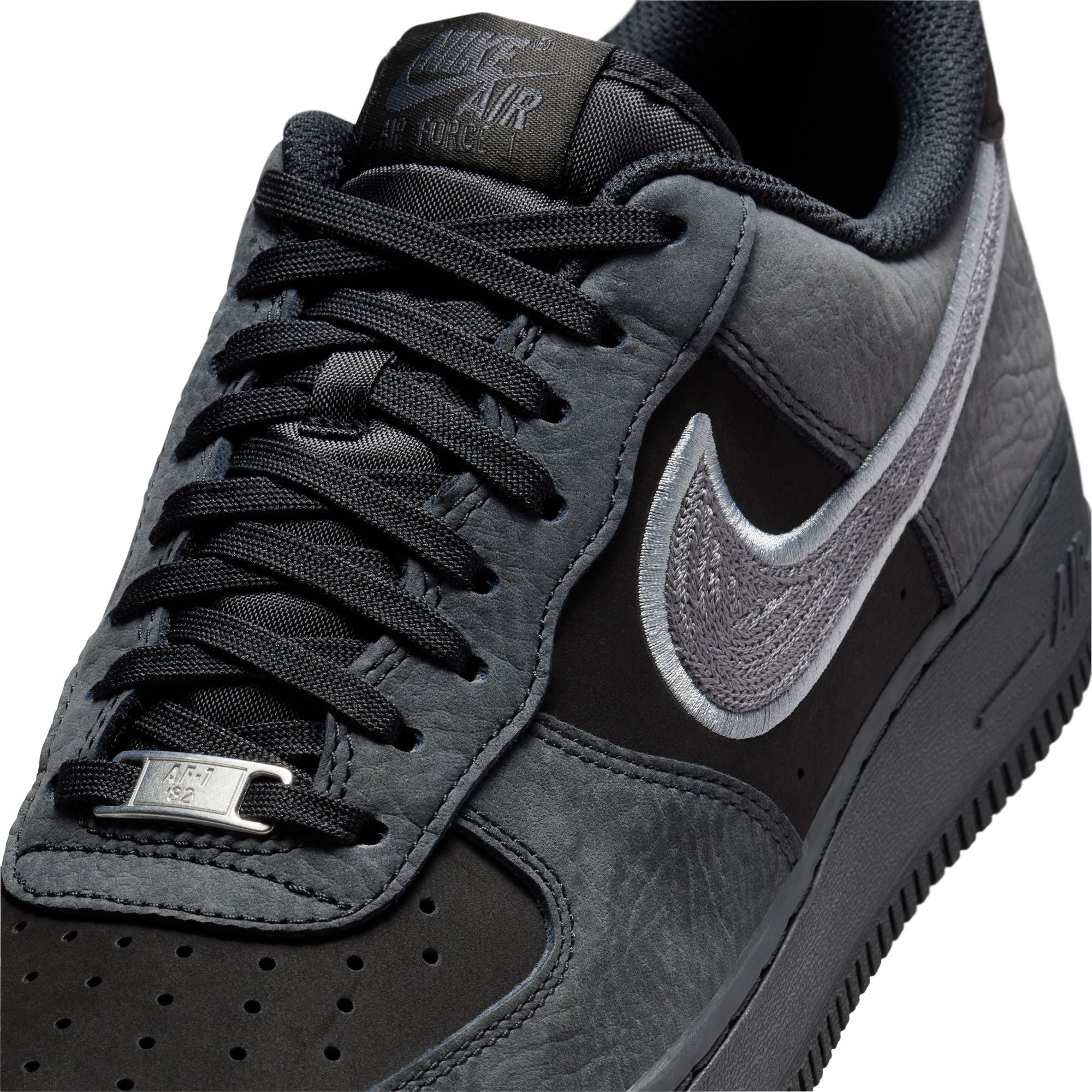 MENS NIKE AIR FORCE 1 '07 LV8 (BLACK/DK SMOKE GREY/SMOKE GREY)