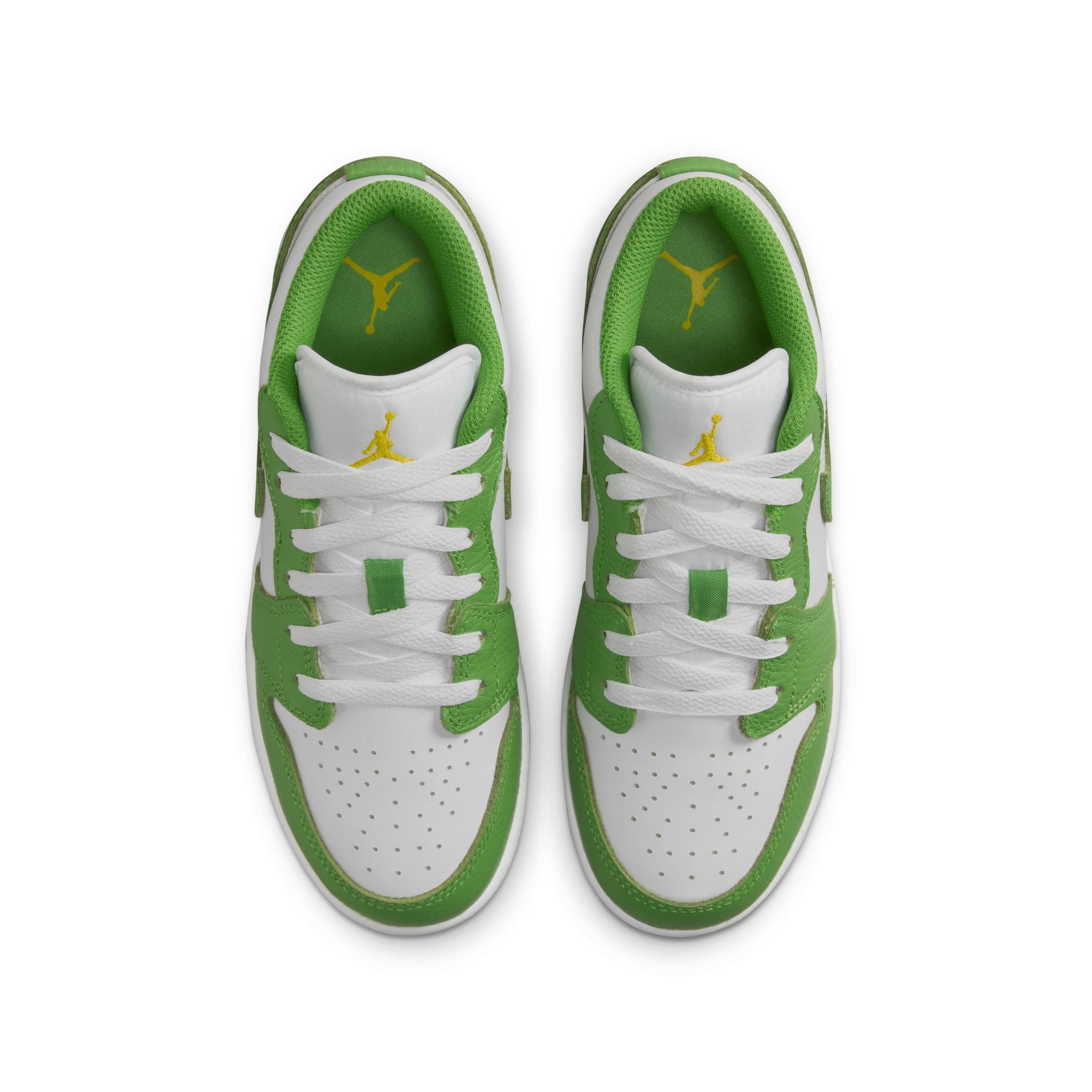 KIDS AIR JORDAN 1 LOW SE BG (WHITE/CHLOROPHYLL)