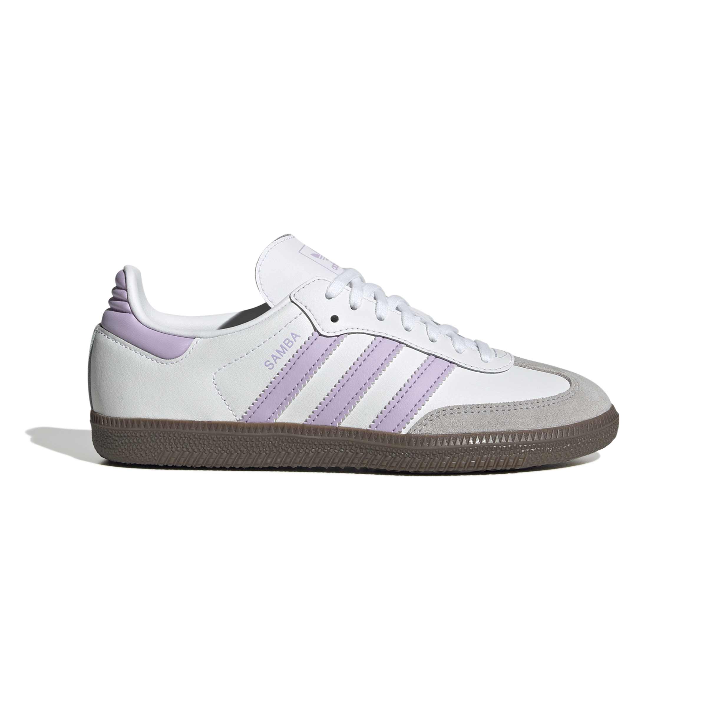 KIDS ADIDAS SAMBA J (WHITE/POWPLU/GUM)