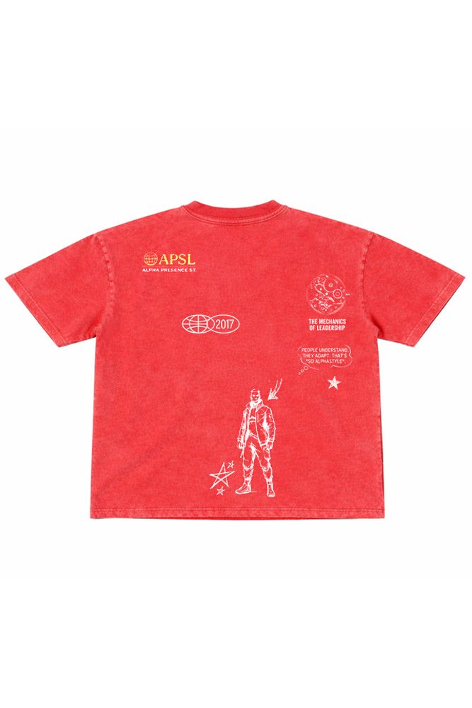 MENS ALPHA STYLE PREES SHIRT (RED)