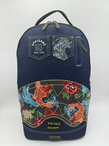 EVISU STYLE DLX-DENIM BACKPACK