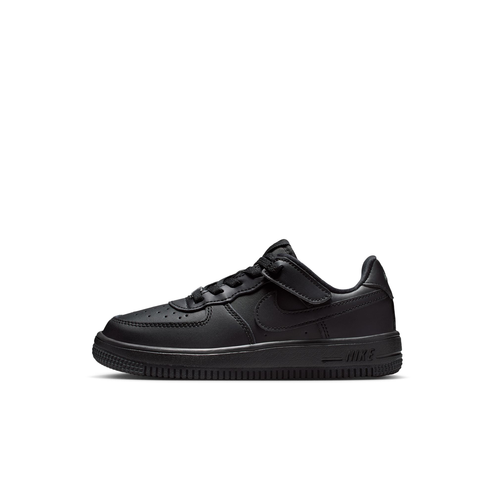 KIDS NIKE FORCE 1 LOW EASYON PS (BLACK)