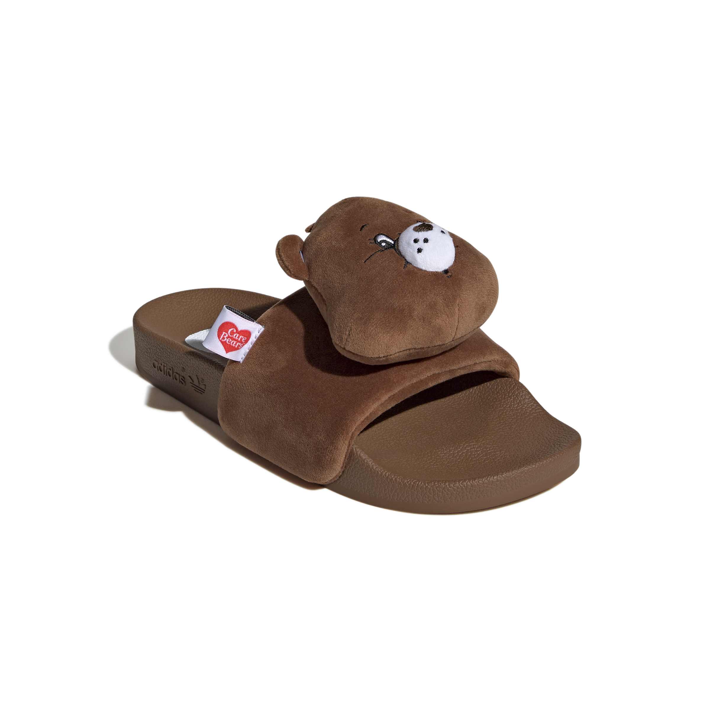 CARE BEARS X WOMENS ADIDAS ADILETTE SLIDE (BROWN)