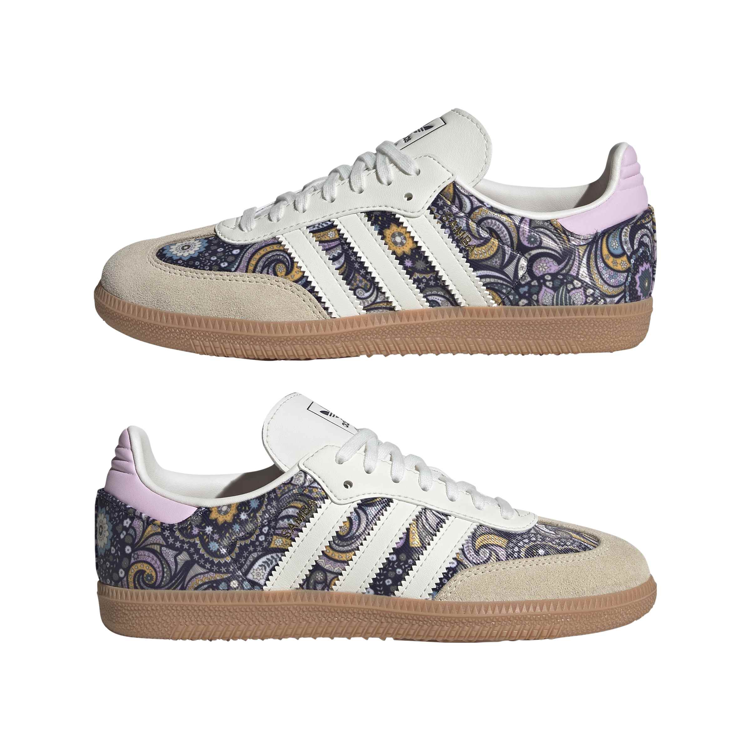 KIDS ADIDAS LIBERTY LONDON SAMBA OG J (WHITE/PURPLE)
