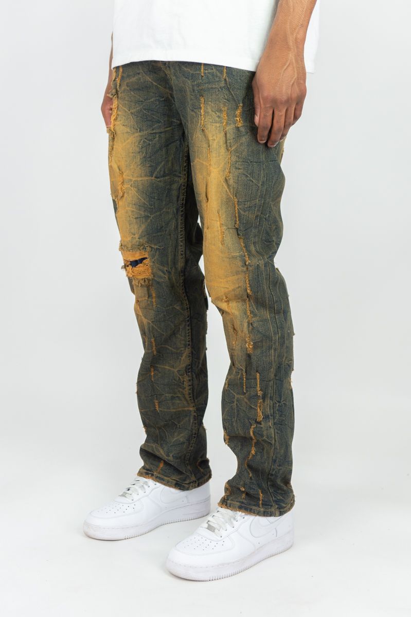 MENS R3BEL DENIM STRAIGHT FIT JEAN (VINTAGE)