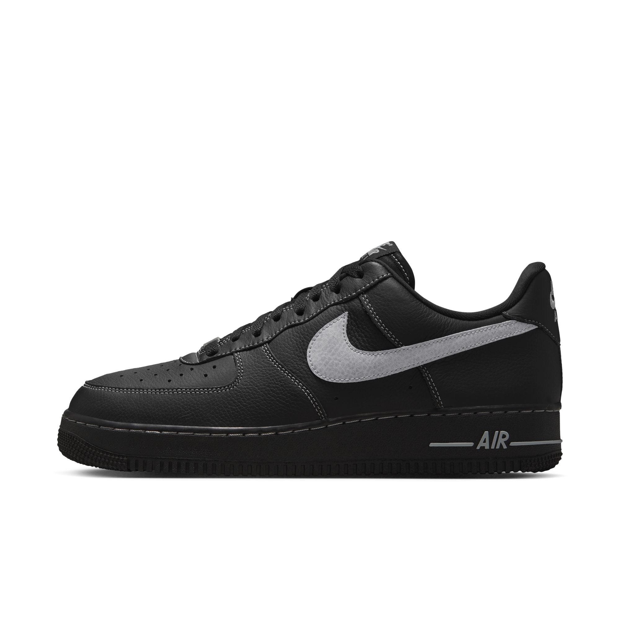 MENS NIKE AIR FORCE 1 '07 LV8 (BLACK/WOLF GREY)
