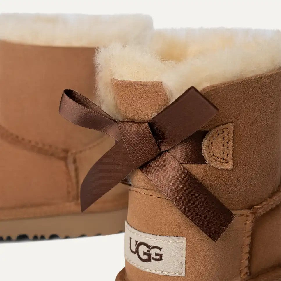 TODDLERS UGGS MINI BAILEY BOW II (CHESTNUT)
