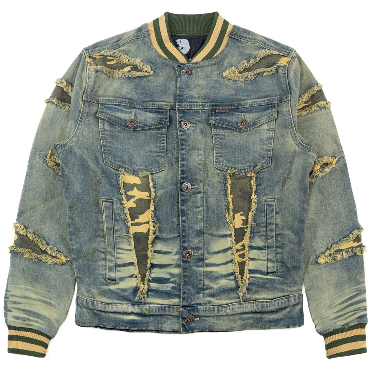 MENS MAKOBI SASSARI DENIM JACKET (DIRT)