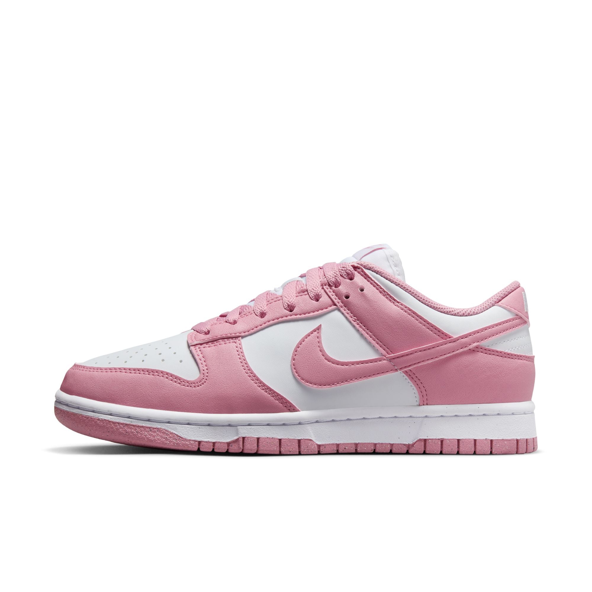 WOMENS NIKE DUNK LOW NEXT NATURE (WHITE/ELEMENTAL PINK)