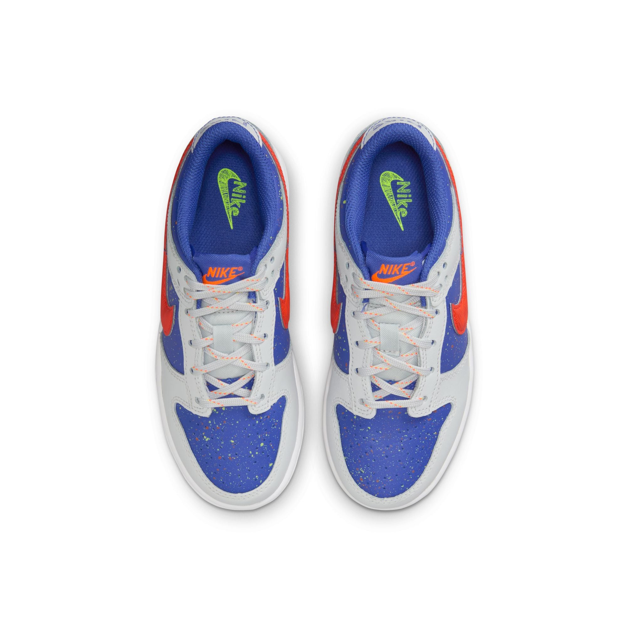 KIDS NIKE DUNK LOW BP (PHOTON DUST/TOTAL ORANGE/ASTRONOMY BLUE)