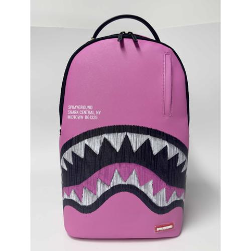 SHARK CENTRAL PINK EMBROIDERED SHARK DLXSV BACKPACK