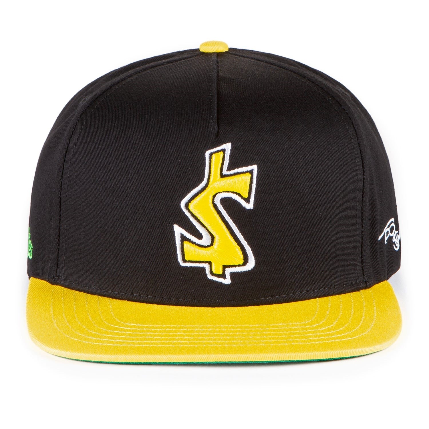 COOKIES $ IN THE GHETTO 2-TONE SNAPBACK CAP (BLACK/YELLOW)