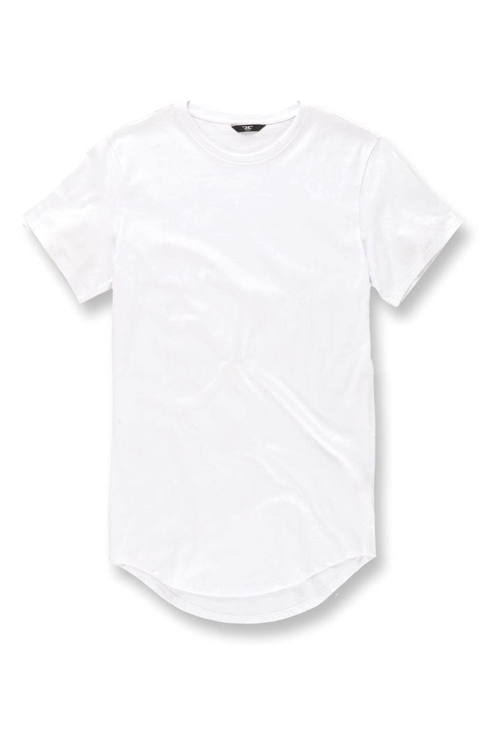 MENS JORDAN CRAIG SCALLOP T-SHIRT (WHITE)