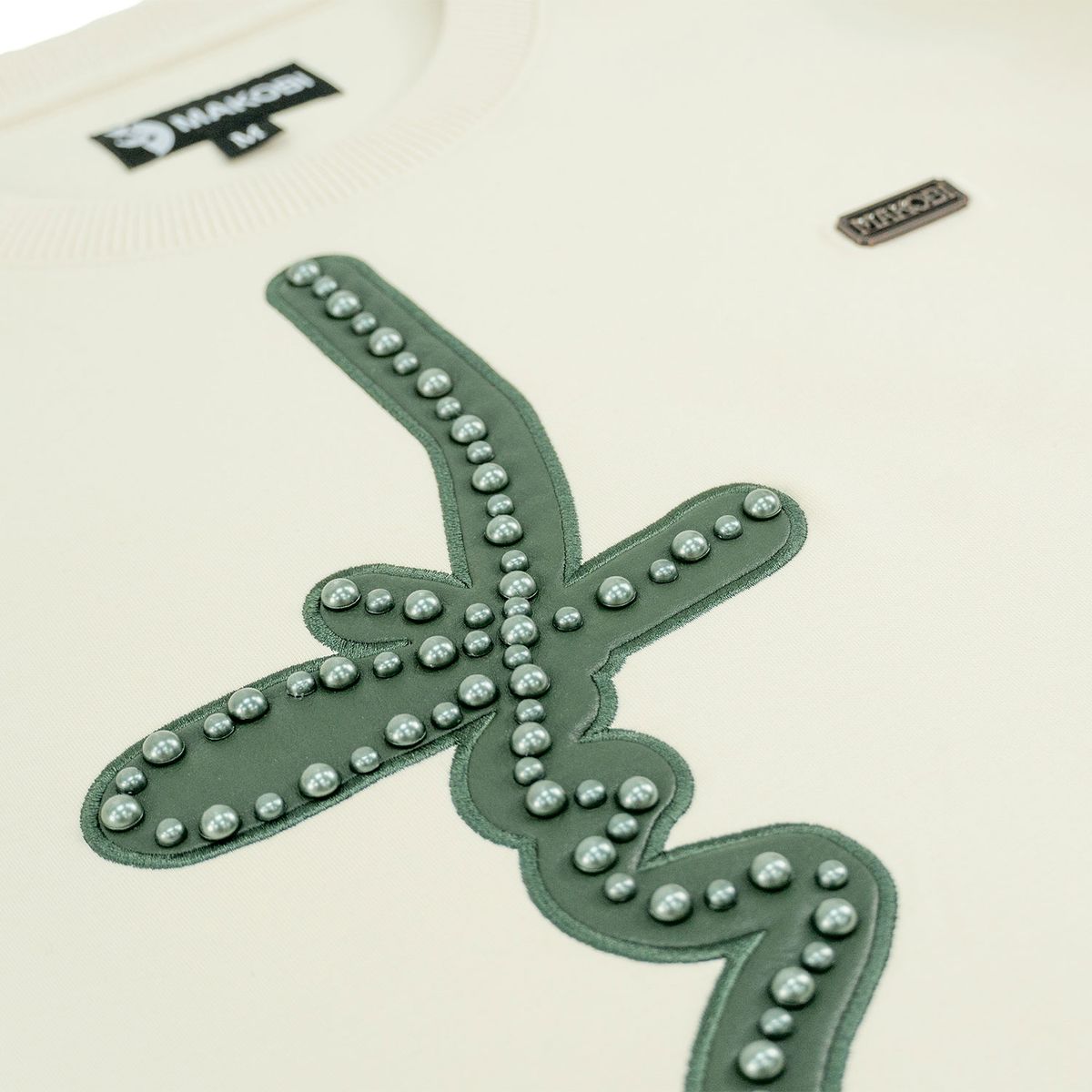 MENS MAKOBI LORENZO MK CREWNECK (NATURAL)