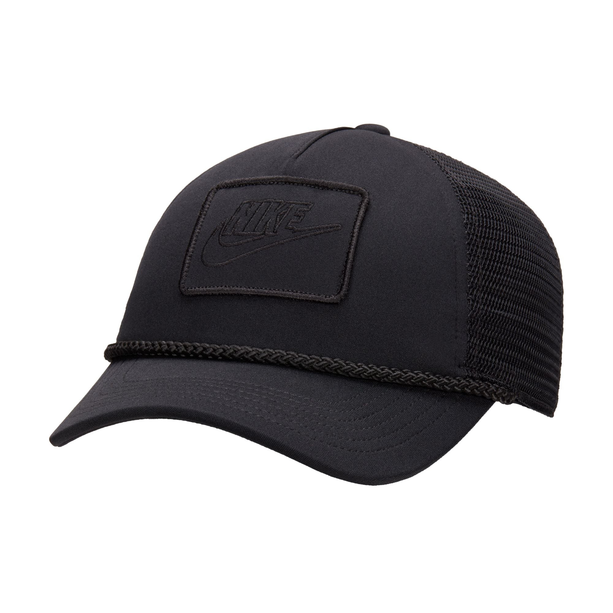 Nike Dri-FIT Rise Structured Trucker Cap (Black)