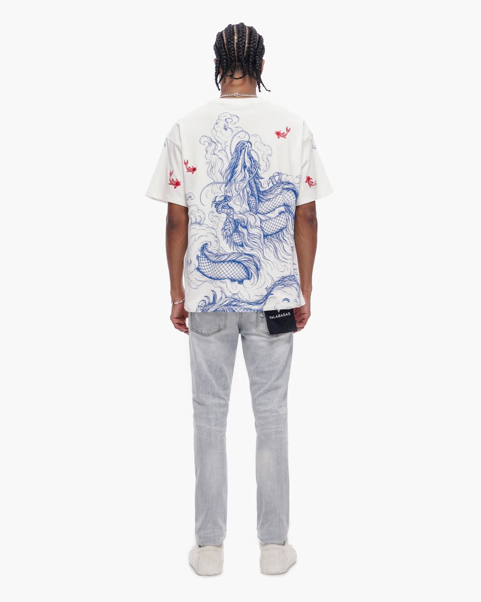 MENS VALABASAS "MYTHIC FLOW" SHIRT (WHITE)