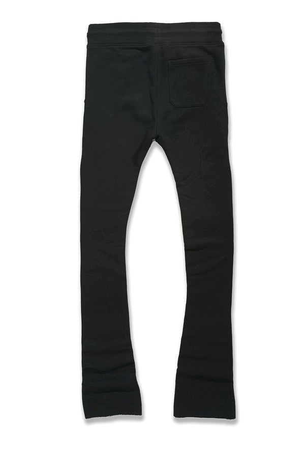 MENS JORDAN CRAIG UPTOWN STACKED SWEATPANT (BLACK)