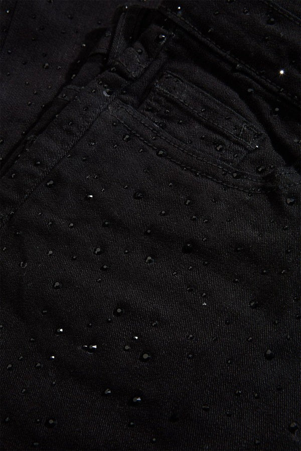 KIDS JORDAN CRAIG LOCAL DEALER STACKED DENIM (JET BLACK)