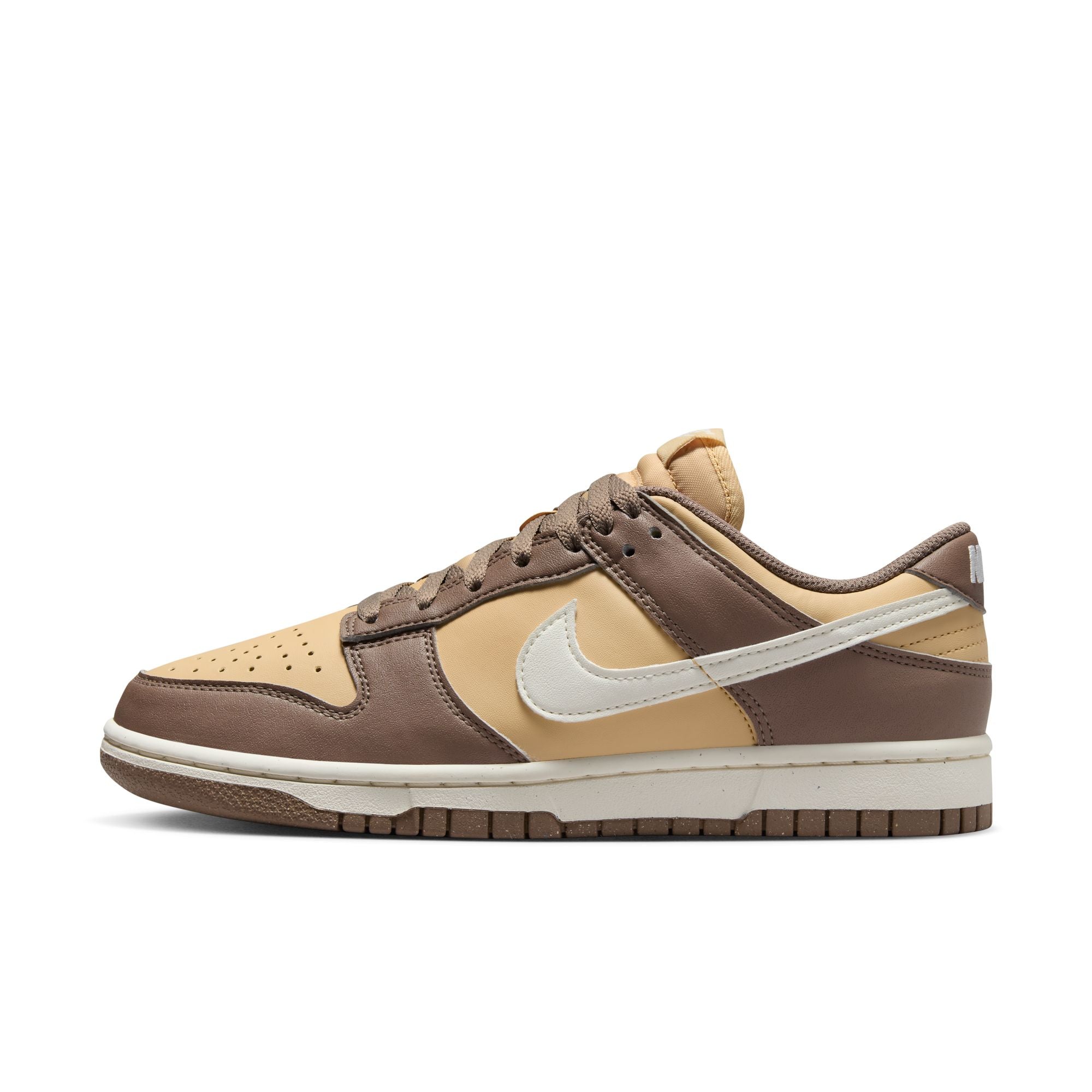 WOMENS NIKE DUNK LOW NEXT NATURE (MINK BROWN/SAIL/SESAME/COCONUT MILK)