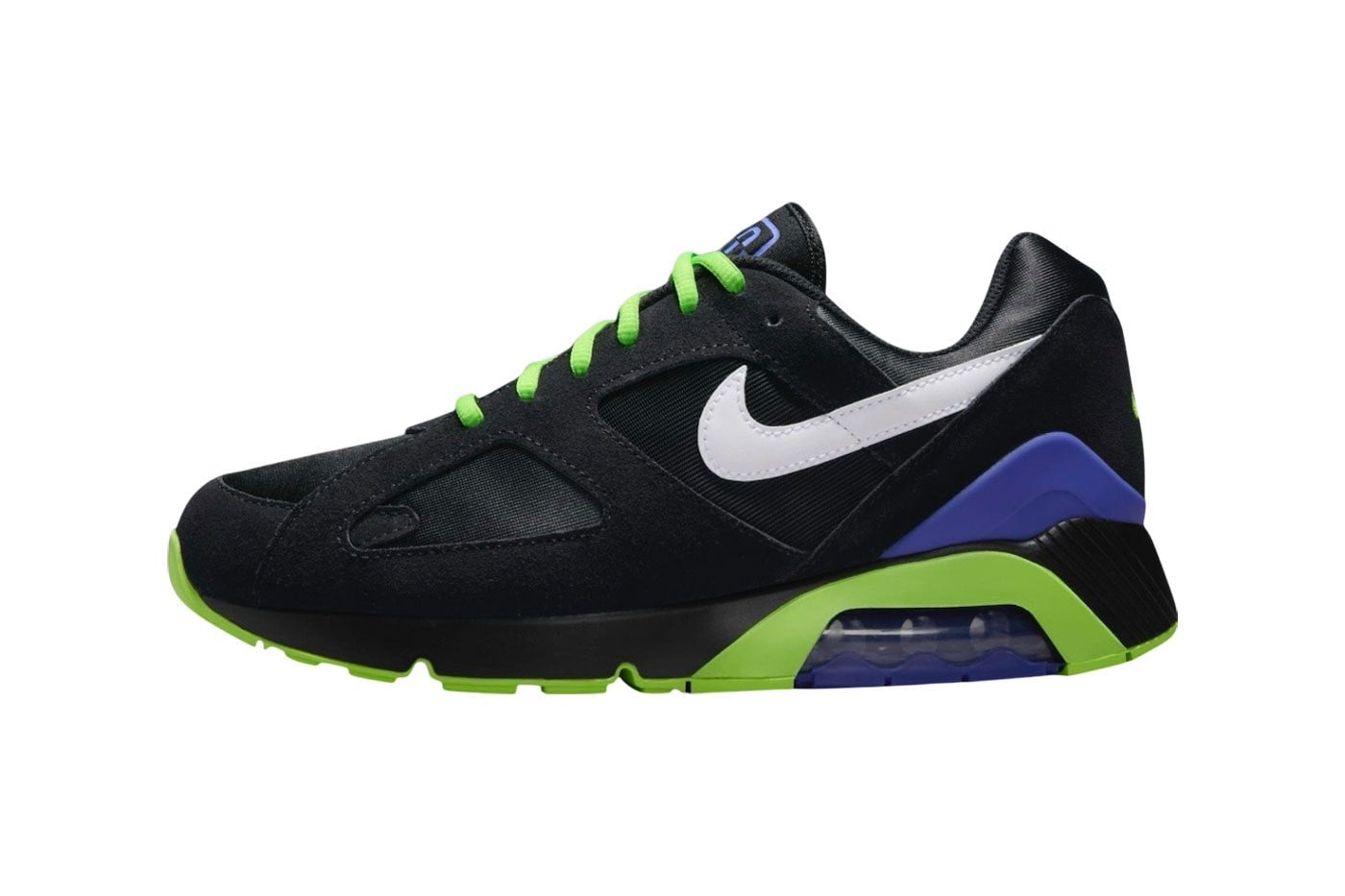 MENS NIKE AIR 180 QS (BLACK/WHITE/ACTION GREEN/PERSIAN VIOLET)