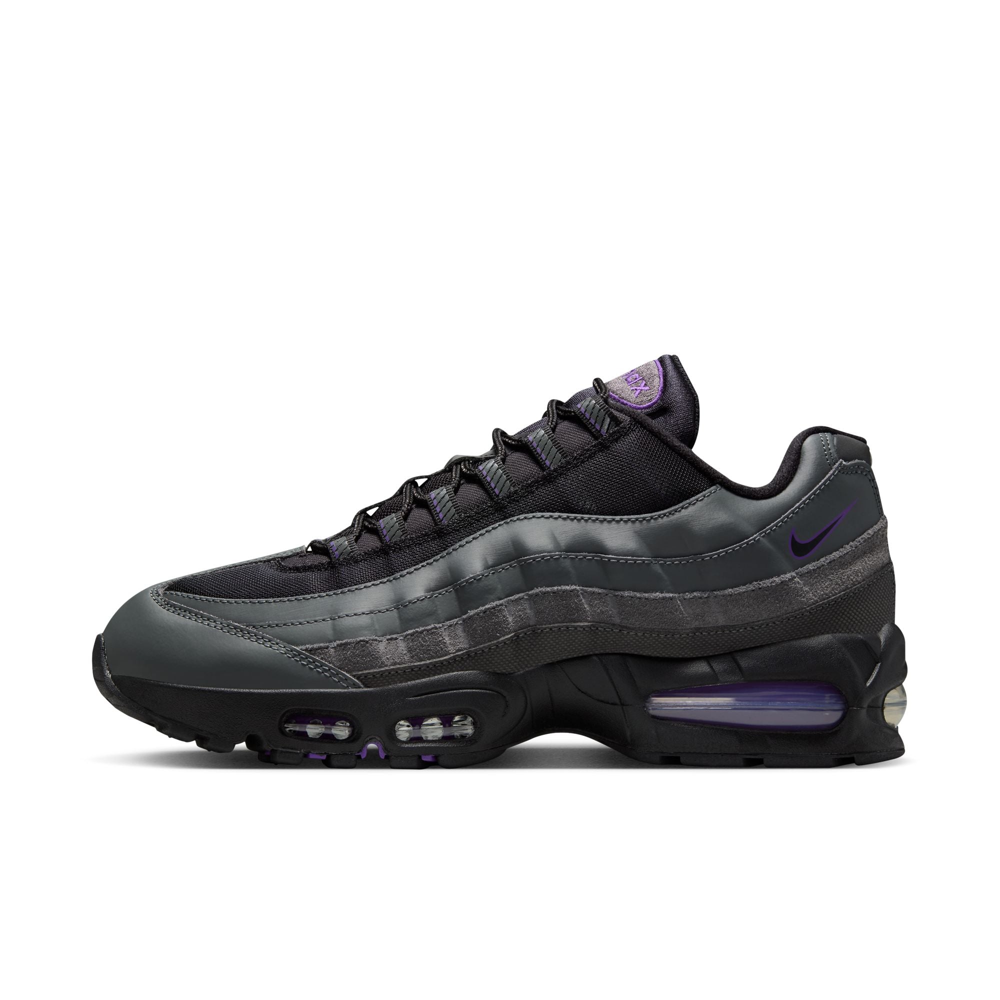 MENS NIKE AIR MAX 95 BIG BUBBLE (IRON GREY/BLACK/WILD GRAPE/WHITE)