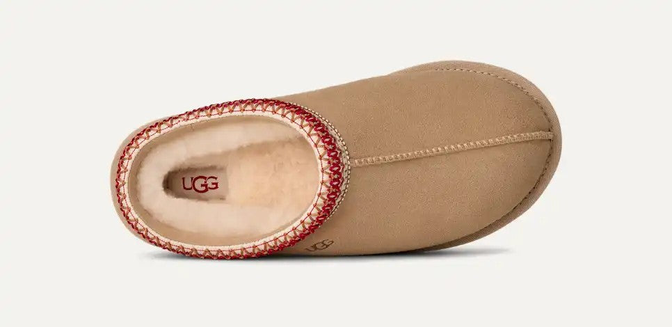 WOMENS UGG TASMAN (SAND/DARK CHERRY)