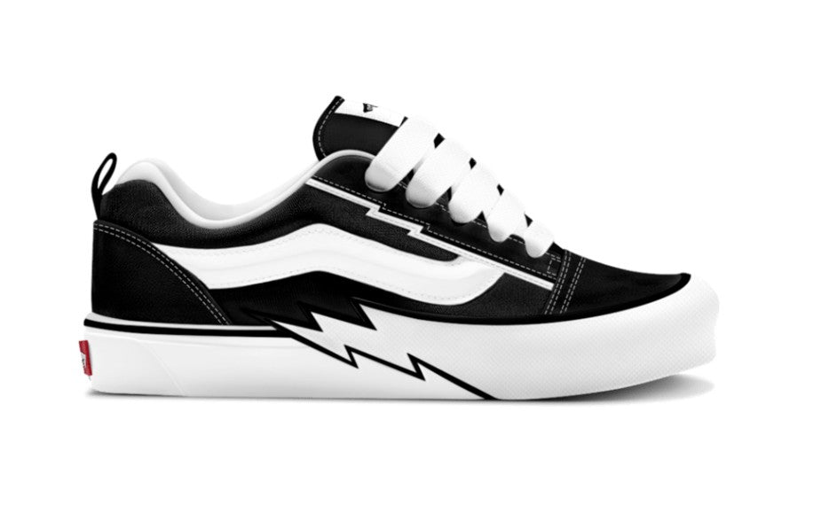 KIDS VANS KNU SKOOL BOLT PS (BLACK/WHITE)