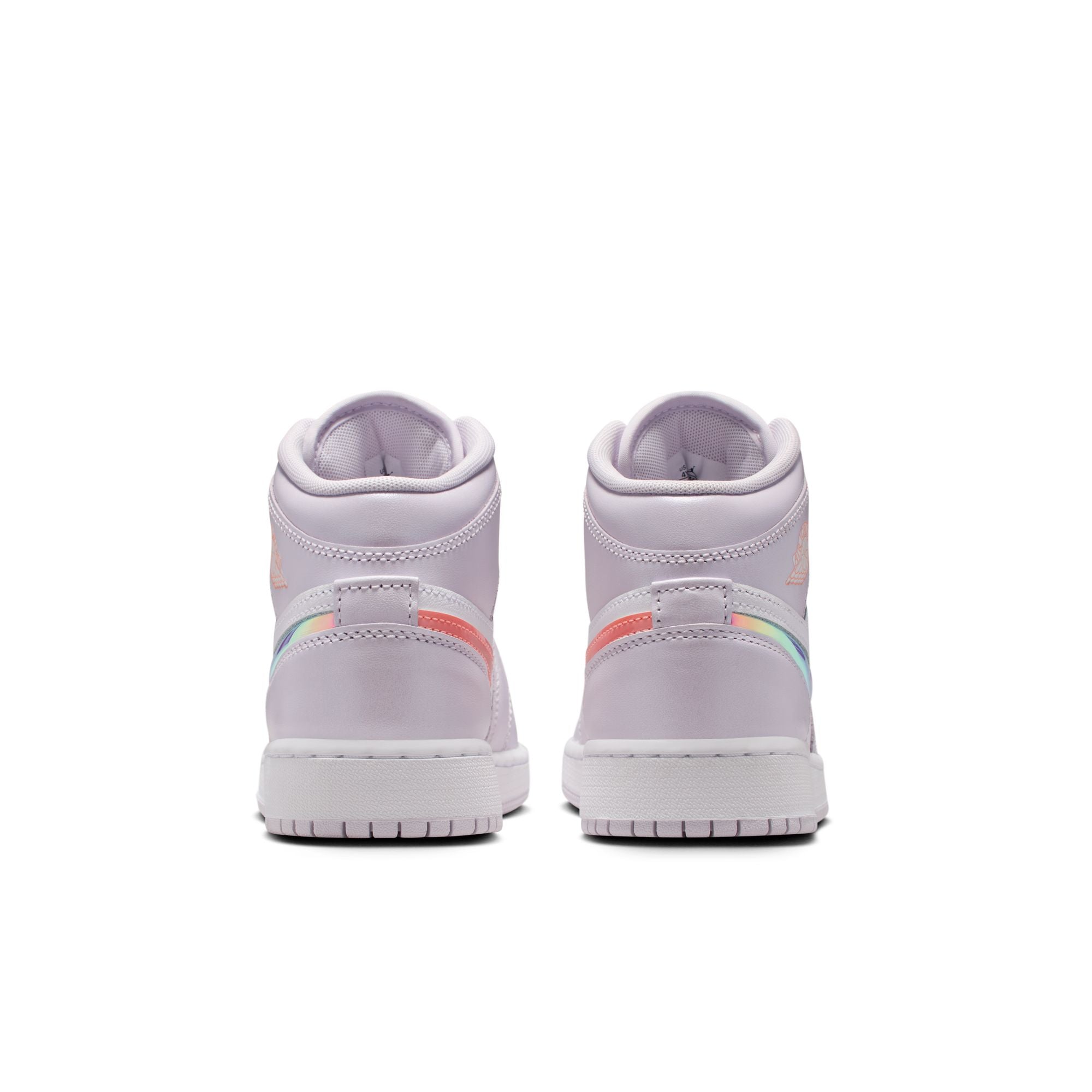 KIDS AIR JORDAN 1 MID SE GS (BARELY GRAPE/ATOMIC PINK/WHITE)