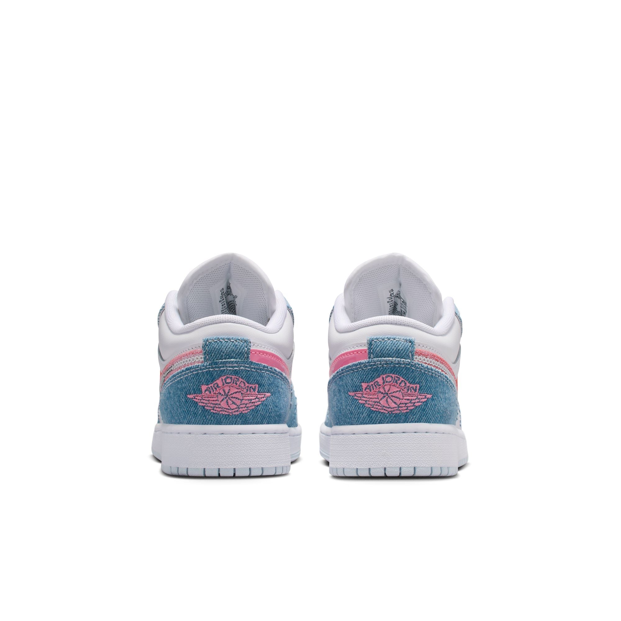 KIDS AIR JORDAN 1 LOW SE (COBALT BLISS/PINK GLOW/WHITE)