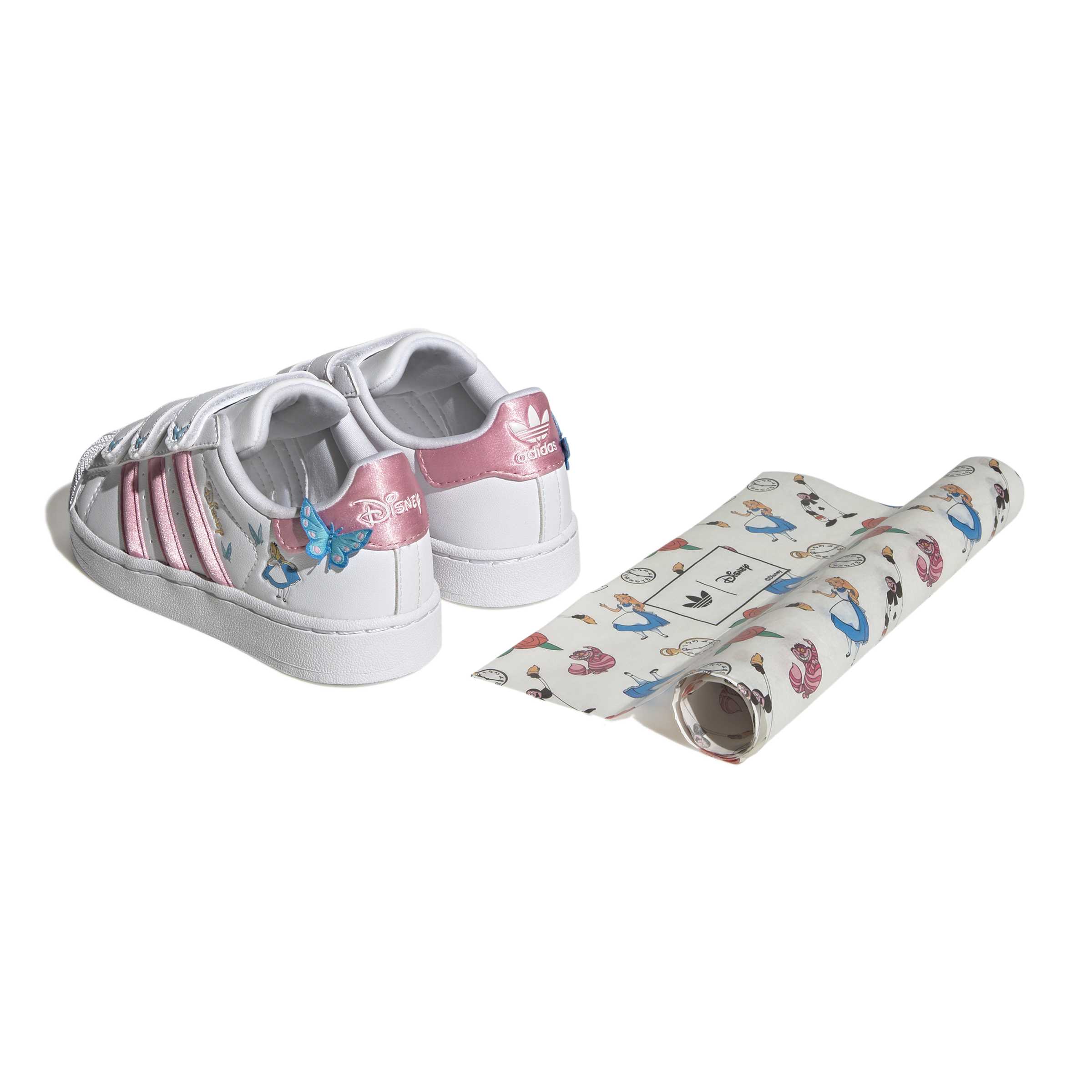 KIDS ADIDAS DISNEY SUPERSTAR II COMFORT CLOSURE C (CLOUD WHITE / LIGHT PINK / LUCID AQUAMARINE)