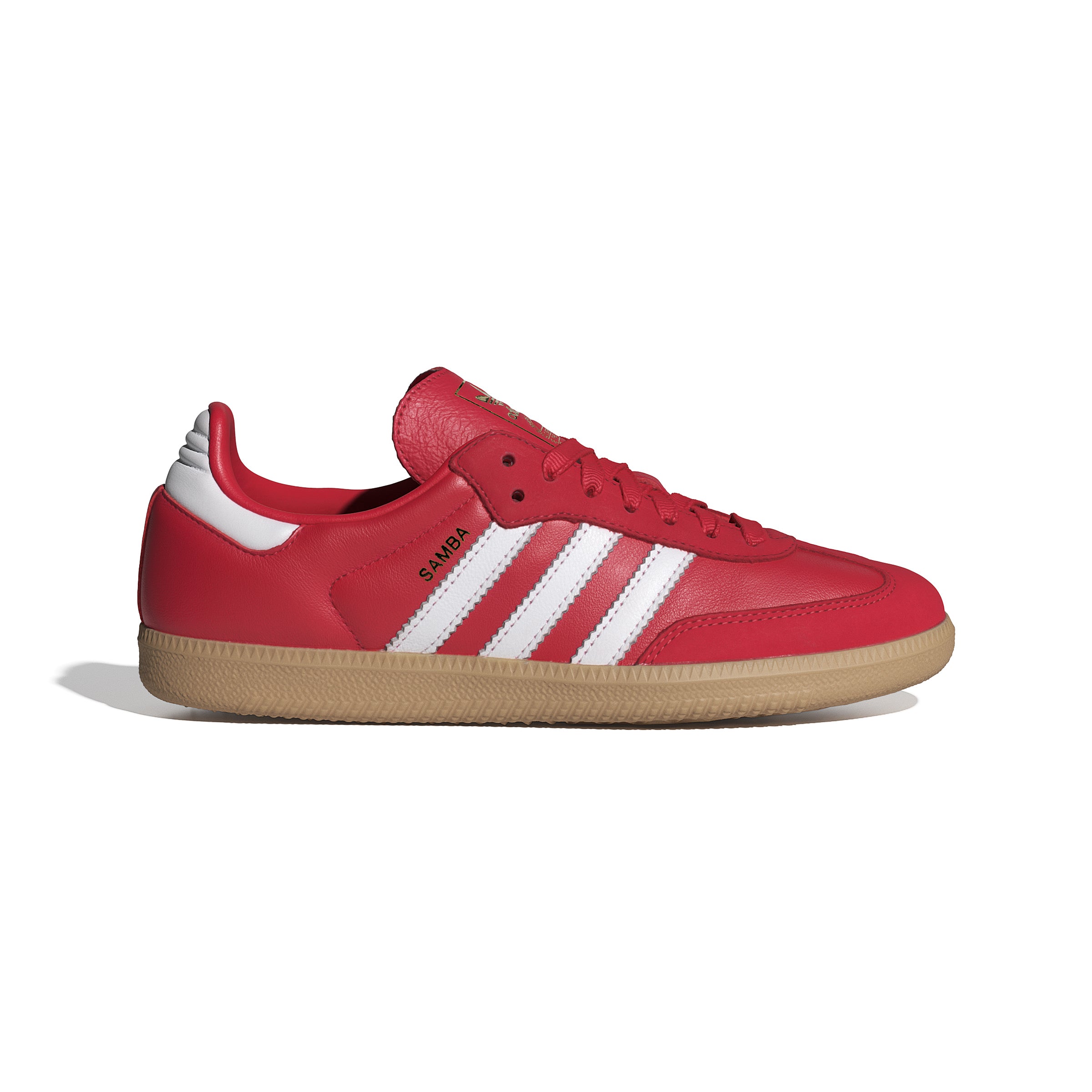 WOMENS SAMBA OG (BETTER SCARLET / CLOUD WHITE / GOLD METALLIC)